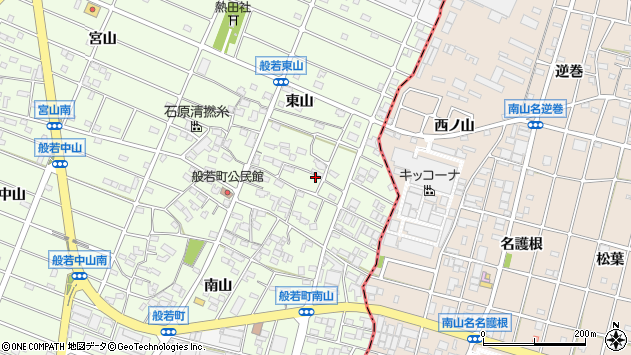 〒483-8012 愛知県江南市般若町東山の地図