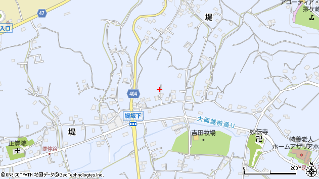 〒253-0006 神奈川県茅ヶ崎市堤の地図
