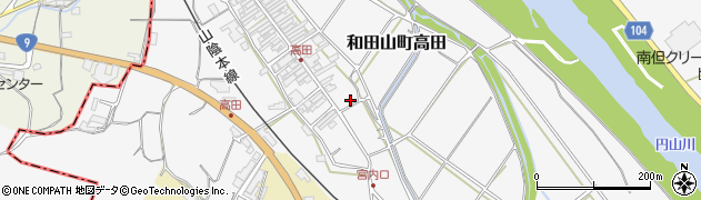 兵庫県朝来市和田山町高田188周辺の地図