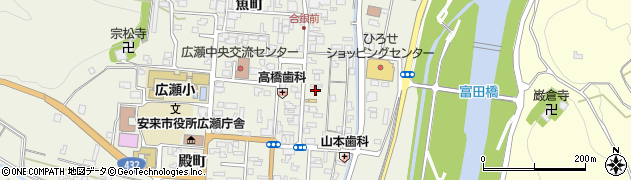 島根県安来市広瀬町広瀬本町周辺の地図