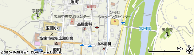 島根県安来市広瀬町広瀬本町876周辺の地図