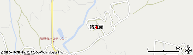 静岡県富士宮市猪之頭周辺の地図