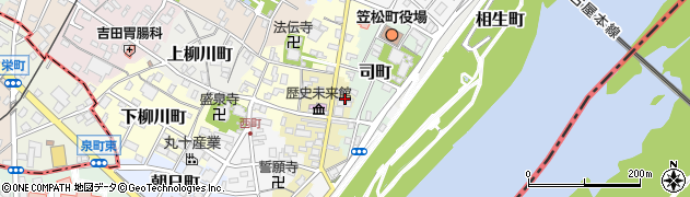 岐阜県羽島郡笠松町下本町10周辺の地図