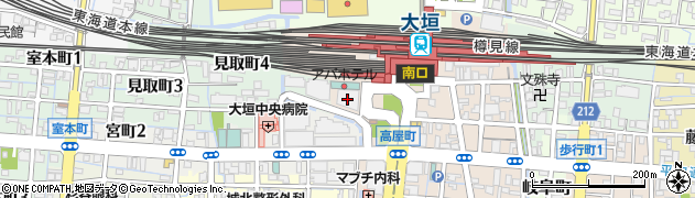いろはにほへと 大垣駅前店周辺の地図