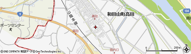 兵庫県朝来市和田山町高田120周辺の地図