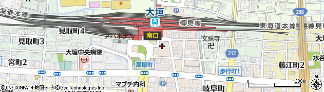 や台ずし 大垣駅前町周辺の地図
