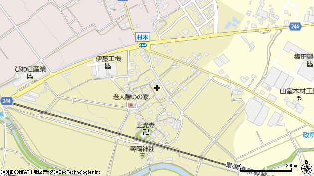 〒521-0323 滋賀県米原市村木の地図
