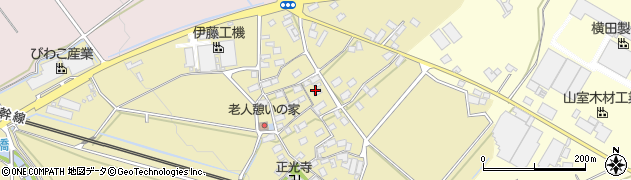 滋賀県米原市村木周辺の地図
