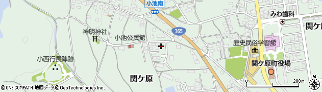 関ケ原製作所社宅周辺の地図