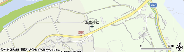五宮神社周辺の地図