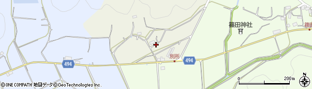 京都府綾部市別所町鎌輪周辺の地図