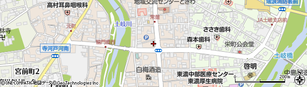 岐阜県瑞浪市寺河戸町周辺の地図