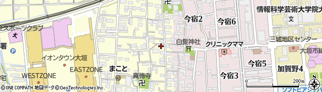 岐阜県大垣市三塚町1040周辺の地図
