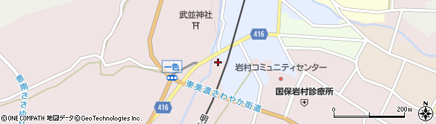 岐阜県恵那市領家2325周辺の地図