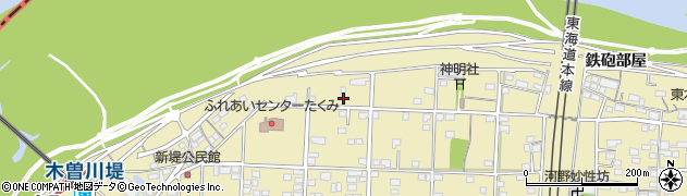 愛知県一宮市北方町北方（新堤下）周辺の地図