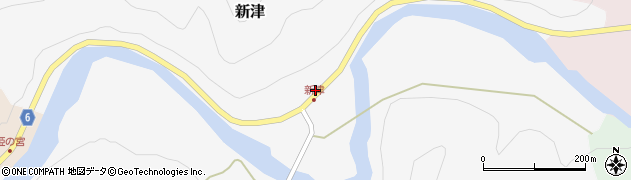兵庫県養父市新津158周辺の地図