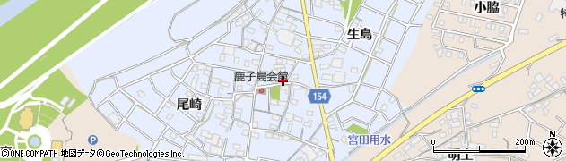 愛知県江南市鹿子島町中88周辺の地図