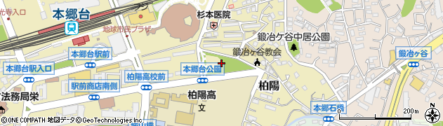 本郷台公園周辺の地図