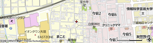 岐阜県大垣市三塚町1052周辺の地図