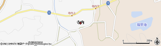 鳥取県西伯郡南部町寺内周辺の地図