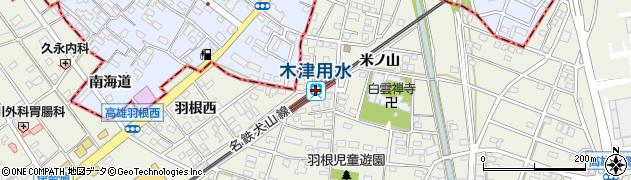 愛知県丹羽郡扶桑町周辺の地図