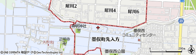 岐阜県大垣市墨俣町先入方1511周辺の地図