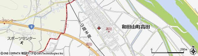 兵庫県朝来市和田山町高田90周辺の地図