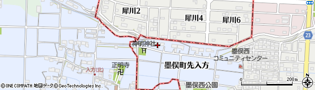 岐阜県大垣市墨俣町先入方1515周辺の地図