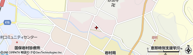 岐阜県恵那市新道周辺の地図