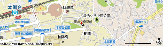 神奈川県横浜市栄区柏陽16周辺の地図