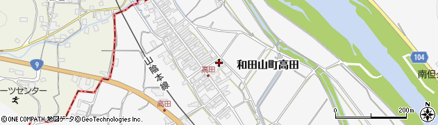兵庫県朝来市和田山町高田221周辺の地図