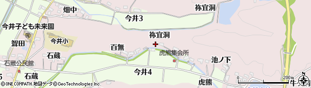 愛知県犬山市今井虎熊周辺の地図