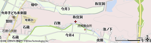 愛知県犬山市今井（虎熊）周辺の地図