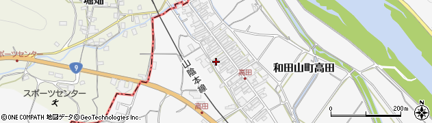 兵庫県朝来市和田山町高田76周辺の地図