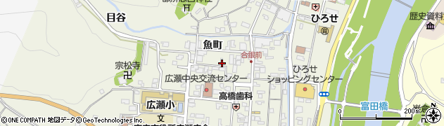 島根県安来市広瀬町広瀬魚町1234周辺の地図