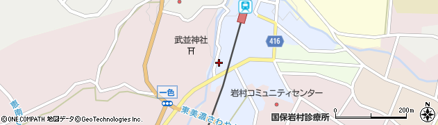 岐阜県恵那市領家2334周辺の地図