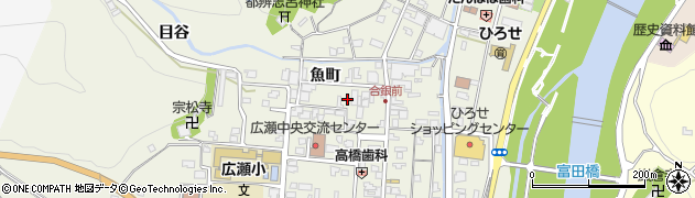 島根県安来市広瀬町広瀬魚町1232周辺の地図