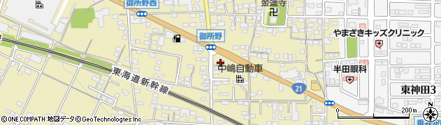 ファミリーマート垂井宮代店周辺の地図