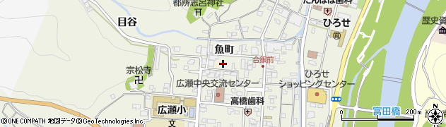 島根県安来市広瀬町広瀬魚町1245周辺の地図