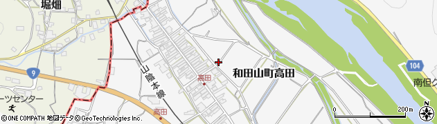 兵庫県朝来市和田山町高田321周辺の地図