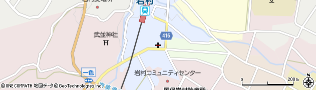 岐阜県恵那市領家周辺の地図