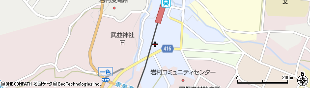 岐阜県恵那市領家2343周辺の地図