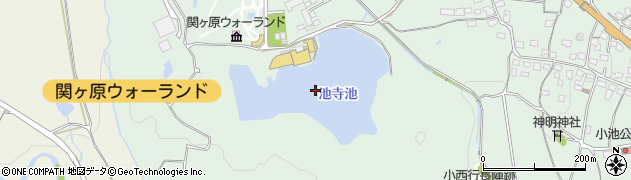 池寺池周辺の地図