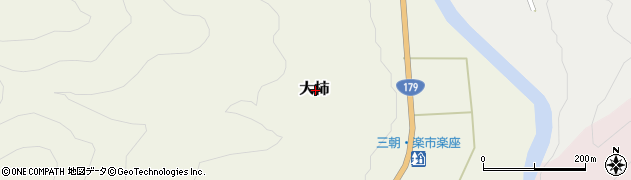 鳥取県東伯郡三朝町大柿周辺の地図