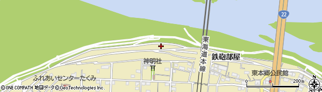 愛知県一宮市北方町北方西本郷周辺の地図