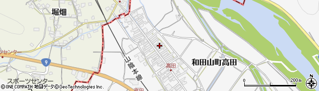 兵庫県朝来市和田山町高田247周辺の地図