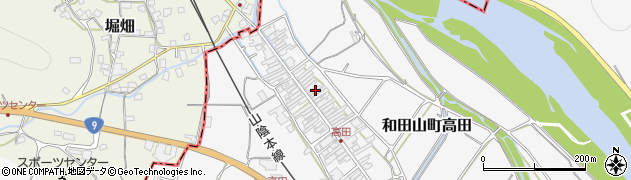 兵庫県朝来市和田山町高田250周辺の地図