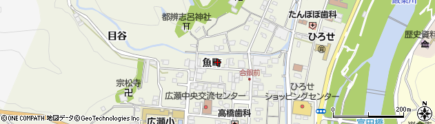 島根県安来市広瀬町広瀬魚町周辺の地図