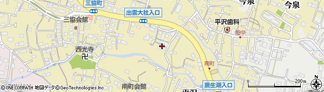 神奈川県秦野市平沢周辺の地図
