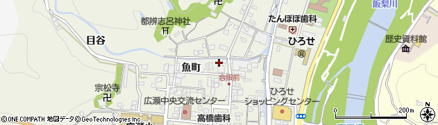 島根県安来市広瀬町広瀬魚町1221周辺の地図